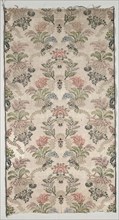 Length of Silk, 1700s. Italy, 18th century. Damask, brocaded; silk and metal; average: 104.8 x 55.9