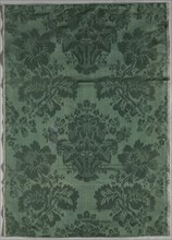 Length of Silk Damask Textile, 1700s. Italy, 18th century. Damask, silk; average: 81.3 x 57.1 cm