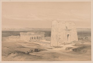 Egypt and Nubia:  Volume I - No. 34, Temple of Edfou.  Ancient Appolinopolis, Upper Egypt, 1838.