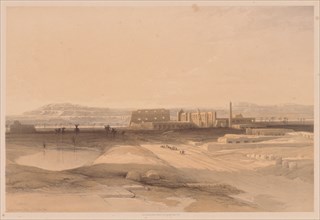 Egypt and Nubia:  Volume II - No. 32, Karnak, 1838. Louis Haghe (British, 1806-1885). Color