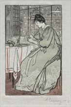 Paris Almanac, 1897:  Winter, 1897. Auguste Louis Lepère (French, 1849-1918). Wood engraving