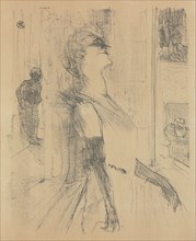 Yvette Guilbert-English Series:  Sur la scene, 1898. Henri de Toulouse-Lautrec (French, 1864-1901).