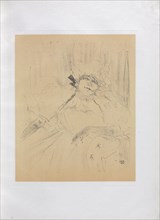 Yvette Guilbert-English Series:  Chanson ancienne, 1898. Henri de Toulouse-Lautrec (French,