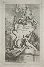 Book of Fountains:  No. 1, Title Page, c. 1736. Gabriel Huquier (French, 1695-1772), after François