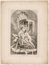 Book of Fountains:  No. 2, c. 1736. Gabriel Huquier (French, 1695-1772), after François Boucher