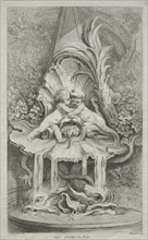Book of Fountains:  No. 3, c. 1736. Gabriel Huquier (French, 1695-1772), after François Boucher