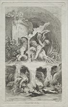 Book of Fountains:  No. 7, c. 1736. Gabriel Huquier (French, 1695-1772), after François Boucher
