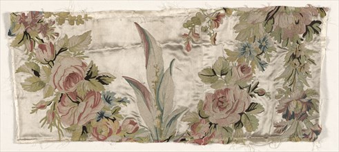 Coverlet Fragment, c. 1760-1770. Philippe de Lasalle (French, 1723-1805). Embroidered satin and