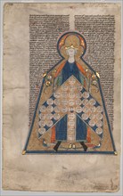 Leaf Excised from Henry of Segusio's "Summa Aurea": Table of Consanguinity, c. 1280. France, Paris,