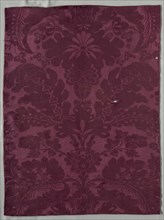 Length of Silk Damask, late 1600s-early 1700s. Italy, late 17th-18th century. Damask, silk;