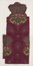 Fragment of Silk Textile, 18th century. Spain, 18th century. Plain cloth, brocaded; silk; average: