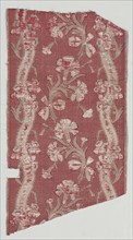 Fragment of Silk Brocade, 18th century. Spain, 18th century. Plain cloth, brocaded; silk and metal;