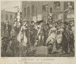 May-Day in London, 1784. William Blake (British, 1757-1827). Engraving