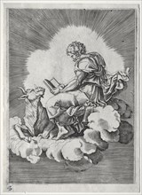 The Four Evangelists:  St. Luke, c. 1518. Italy, 16th century. Engraving