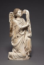 The Archangel Gabriel from an Annunciation Group, c. 1350. France, Paris. Alabaster with traces of