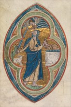 Miniature Excised from a Compendium in historiae genealogia Christi by Peter Poitiers: The