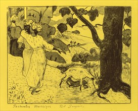 Volpini Suite:  Martinique Pastoral (Pastorales Martinique), 1889. Paul Gauguin (French, 1848-1903)