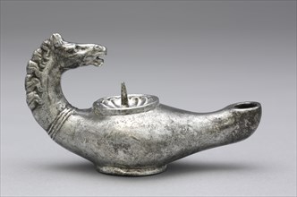 Lamp , late 300s. Byzantium, Syria?, early Byzantine period, late 4th century. Silver; overall: 9.2