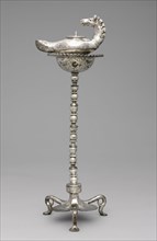 Lamp and Stand, late 300s. Byzantium, Syria?, early Byzantine period, late 4th century. Silver;