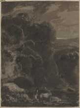 The Ford, 1700s. Anonymous. Brush and brown ink heightened with white; sheet: 19.1 x 14.2 cm (7 1/2