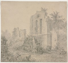 Ruins of an Abbey. Charles Norris (British, 1779-1858). Graphite; sheet: 17.1 x 18.7 cm (6 3/4 x 7