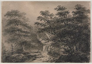 Landscape with a Mill. Charles Norris (British, 1779-1858). Graphite; sheet: 11.3 x 16.1 cm (4 7/16