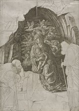 Virgin and Child in the Grotto, c. 1500. Probably by the so-called Premier Engraver (Italian),