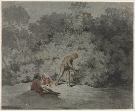Faggot Gatherer, third quarter 1600s. Attributed to Francisque Millet (French, 1642-1679). Pen and