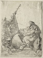 Fantasies:  The Philosopher. Giovanni Battista Tiepolo (Italian, 1696-1770). Etching