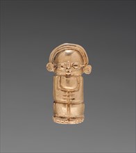 Necklace Figurine Bead, 1-700. Colombia, 1st-8th century. Cast gold; overall: 3.4 cm (1 5/16 in.).