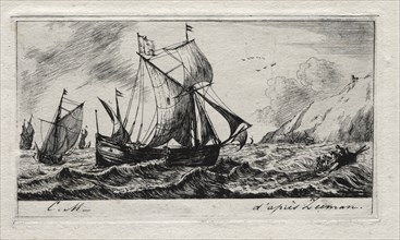 The Galliot of Jean de Vyl of Rotterdam, 1850. Charles Meryon (French, 1821-1868). Etching