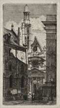 Etchings of Paris:  Church of St. Stephen of the Mount, 1852. Charles Meryon (French, 1821-1868).