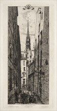 Chantrey Street, Paris, 1862. Charles Meryon (French, 1821-1868). Etching