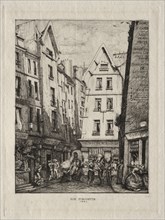 Pirouette Street, near the Markets, Paris, 1860. Charles Meryon (French, 1821-1868). Etching