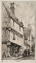 An Old House at Bourges, sometimes called the Musician's House, 1860. Charles Meryon (French,