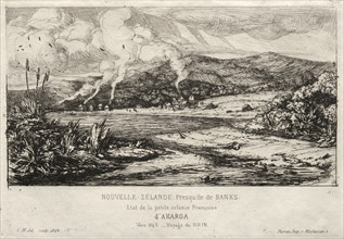 The Little French Colony at Akaroa, 1845, 1865. Charles Meryon (French, 1821-1868). Etching