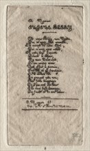 Verses to Eugène Bléry, 1854. Charles Meryon (French, 1821-1868). Etching