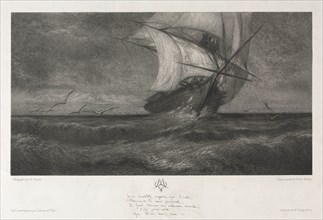 The Phantom Ship, or On the Waves, 1872. Theophile Narcisse Chauvel (French, 1831-1909), Lemercier