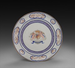 Plate, 1785-1800. China, Chinese Export, 18th century. Porcelain; diameter: 19.9 cm (7 13/16 in.).