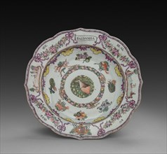 Soup Plate, 1760-1770. China, Chinese Export, 18th century. Porcelain; diameter: 22.9 cm (9 in.).