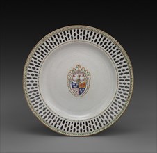 Plate, before 1785. China, Chinese Export, 18th century. Porcelain; diameter: 28.5 cm (11 1/4 in.).