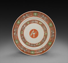 Plate, 1785-1800. China, Chinese Export, 18th century. Porcelain; diameter: 19.7 cm (7 3/4 in.).