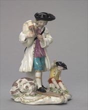 The Itinerant Musician, c. 1756. Chelsea Porcelain Factory (British). Soft-paste porcelain;