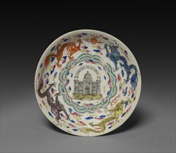 Saucer, c. 1750. China, Chinese Export, 18th century, Period of Kien Lung. Porcelain; diameter: 15