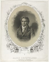 Alois Senefelder, 1871. Joseph F. Knapp (American), and Henry B. Major (American). Lithograph