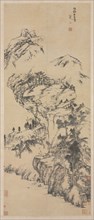 Landscape after Guo Zhongshu, mid 1600s-1705. Bada Shanren (Chinese, 1626-1705). Hanging scroll,