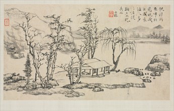 Landscape Album in Various Styles: Landscape after Ni Zan, 1684. Zha Shibiao (Chinese, 1615-1698).