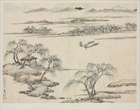 Landscape Album in Various Styles: The Stream of Wuling, 1684. Zha Shibiao (Chinese, 1615-1698).