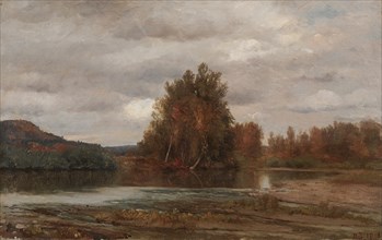 Gray Day on the Esopus, 1882. Jasper F. Cropsey (American, 1823-1900). Oil on canvas; unframed: 32