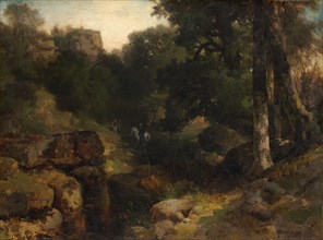The Dell, 1878. Thomas Moran (American, 1837-1926). Oil on canvas; unframed: 26 x 35.2 cm (10 1/4 x